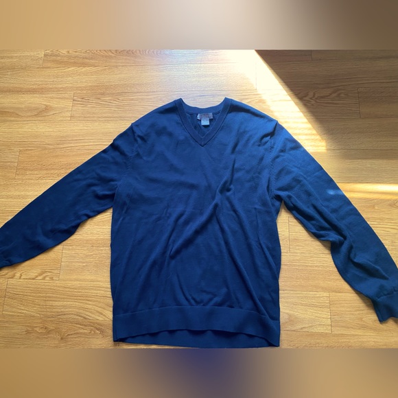 Daniel cremieux signature collection 100% cashmere vneck sweater - Picture 3 of 4